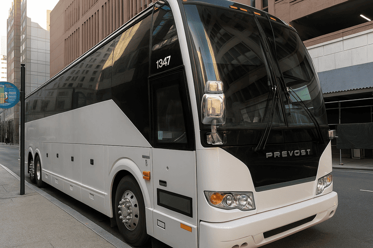 a Green Bay Minibus Company coach bus